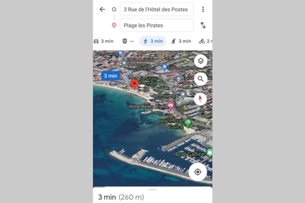 4 Couchages Climatise Direct Plage Wifi Parking Antibes Exteriér fotografie